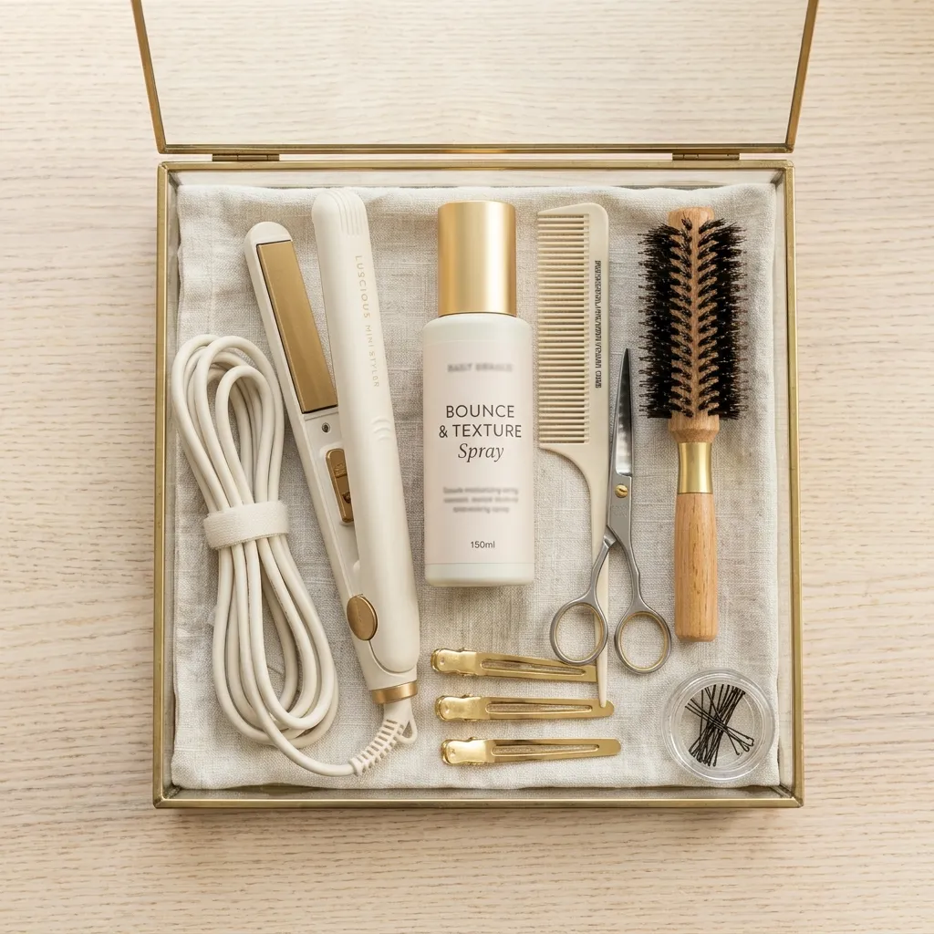 12. Texturizing Spray and Flat Iron Kit