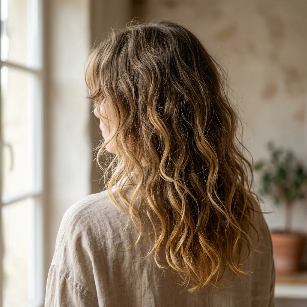 13. Air-Dried Tousled Texture