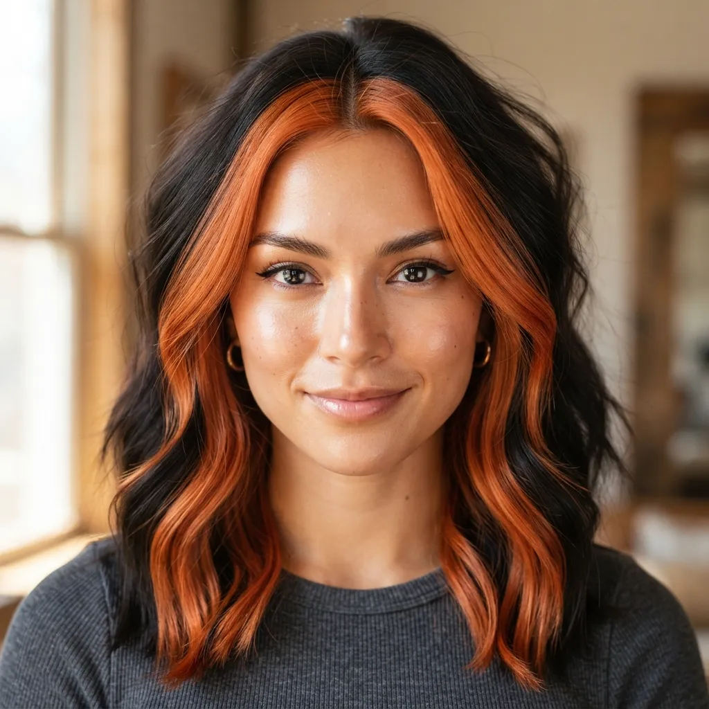 13. Chunky Copper Face-Framing Pieces