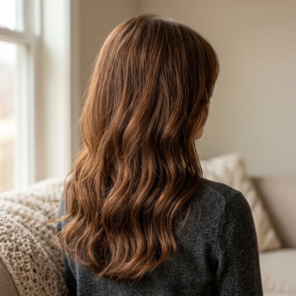 13. Soft Side Swept Bangs for Round Faces 