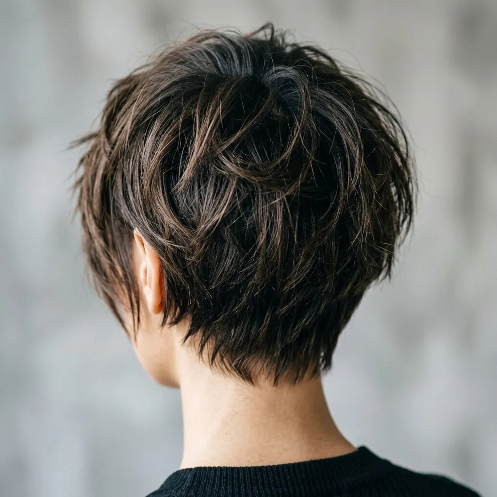 14. Pixie Crop with Textured Fringe
