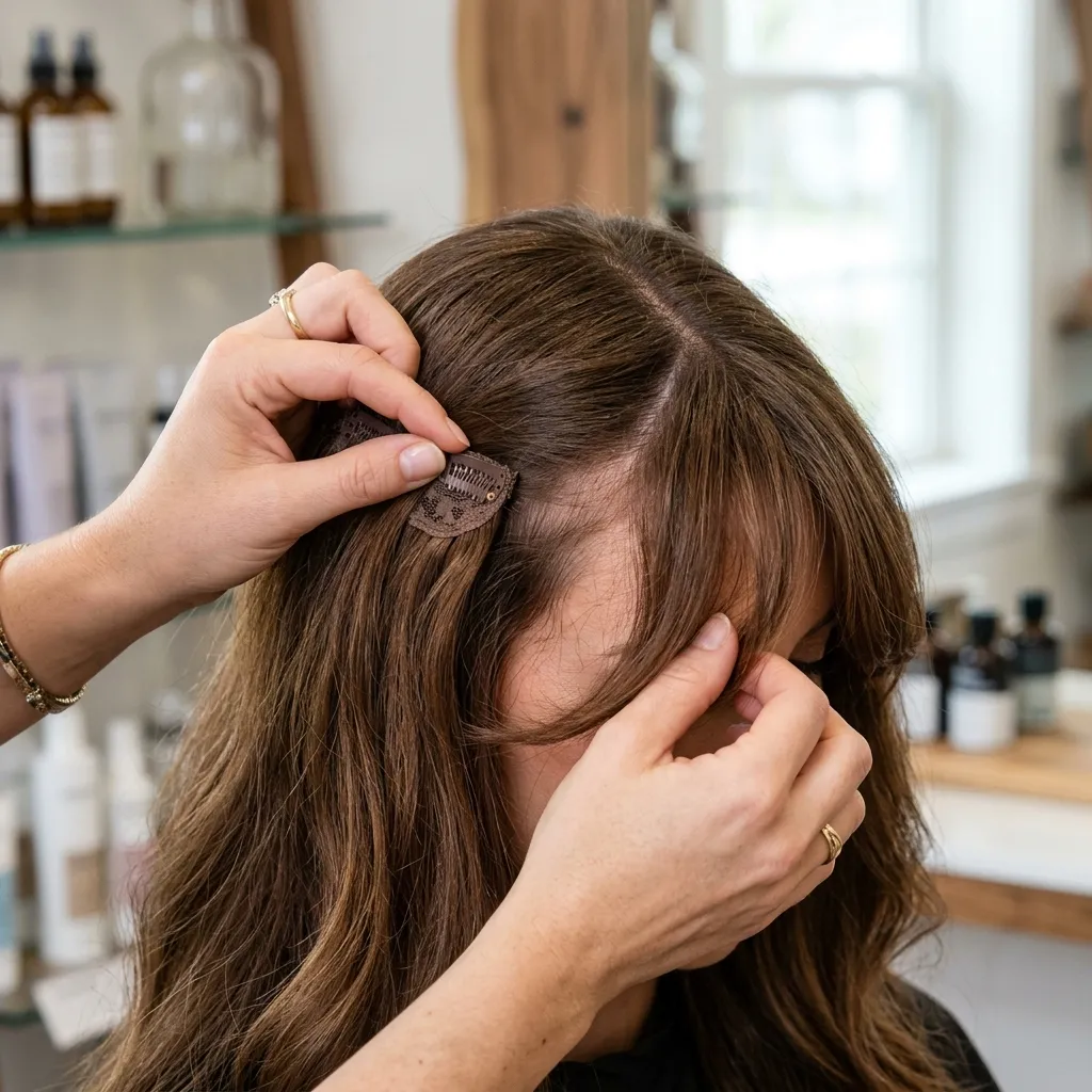 15. Clip-In Curtain Bangs