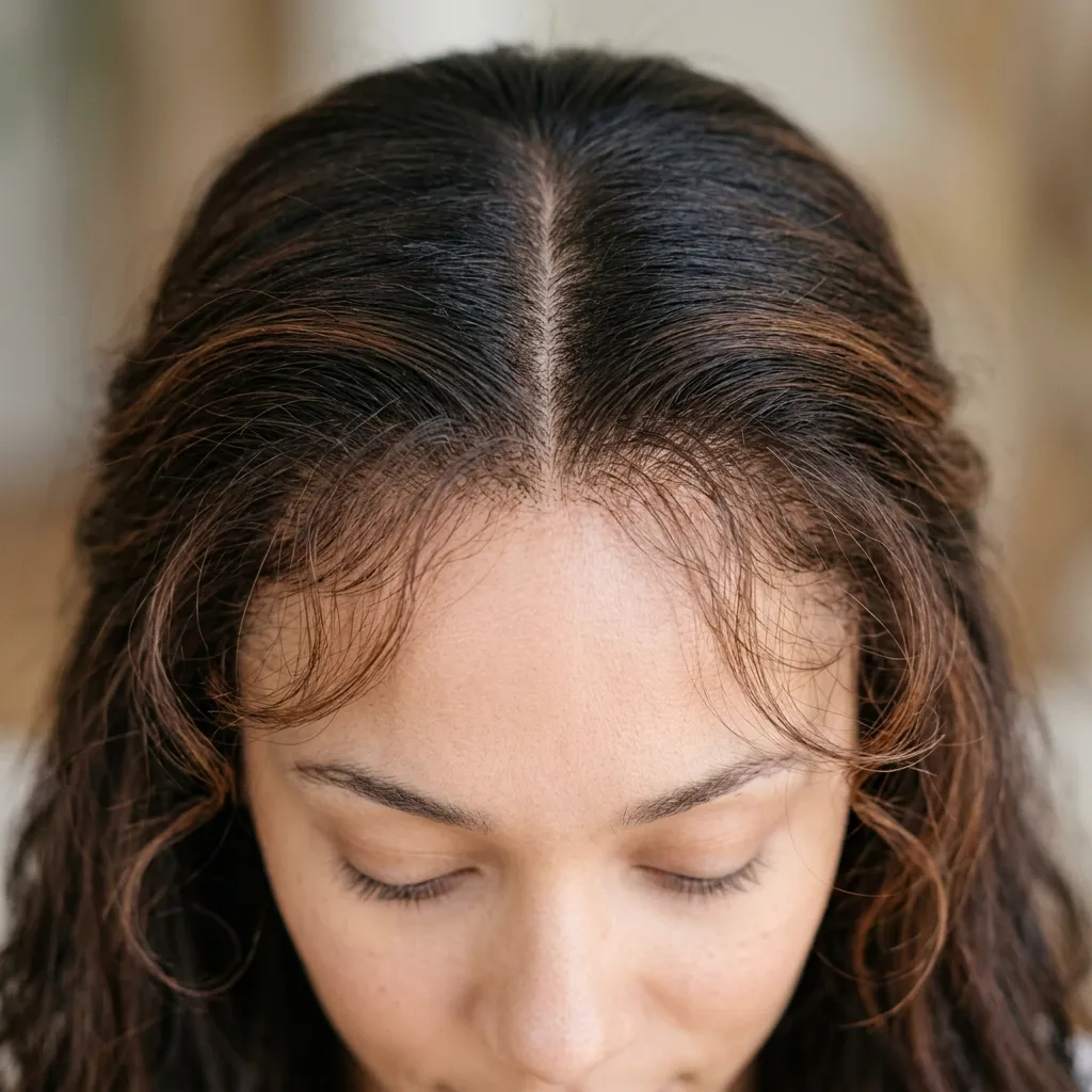 15. Middle Part Styling for Thinning Edges