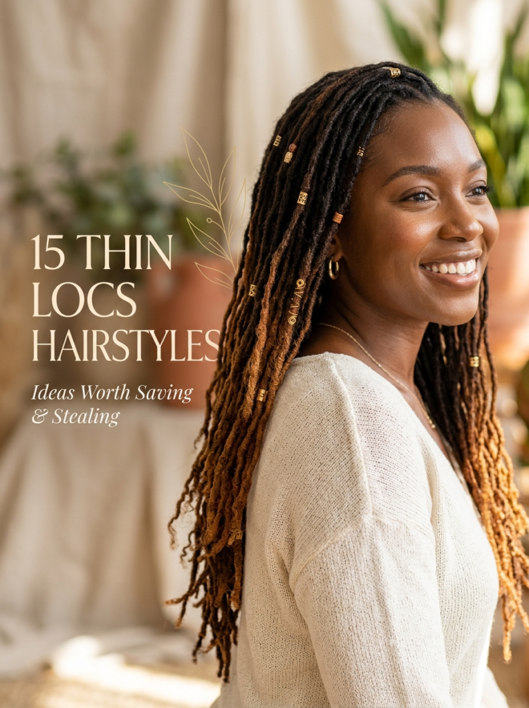 15 Thin Locs Hairstyles