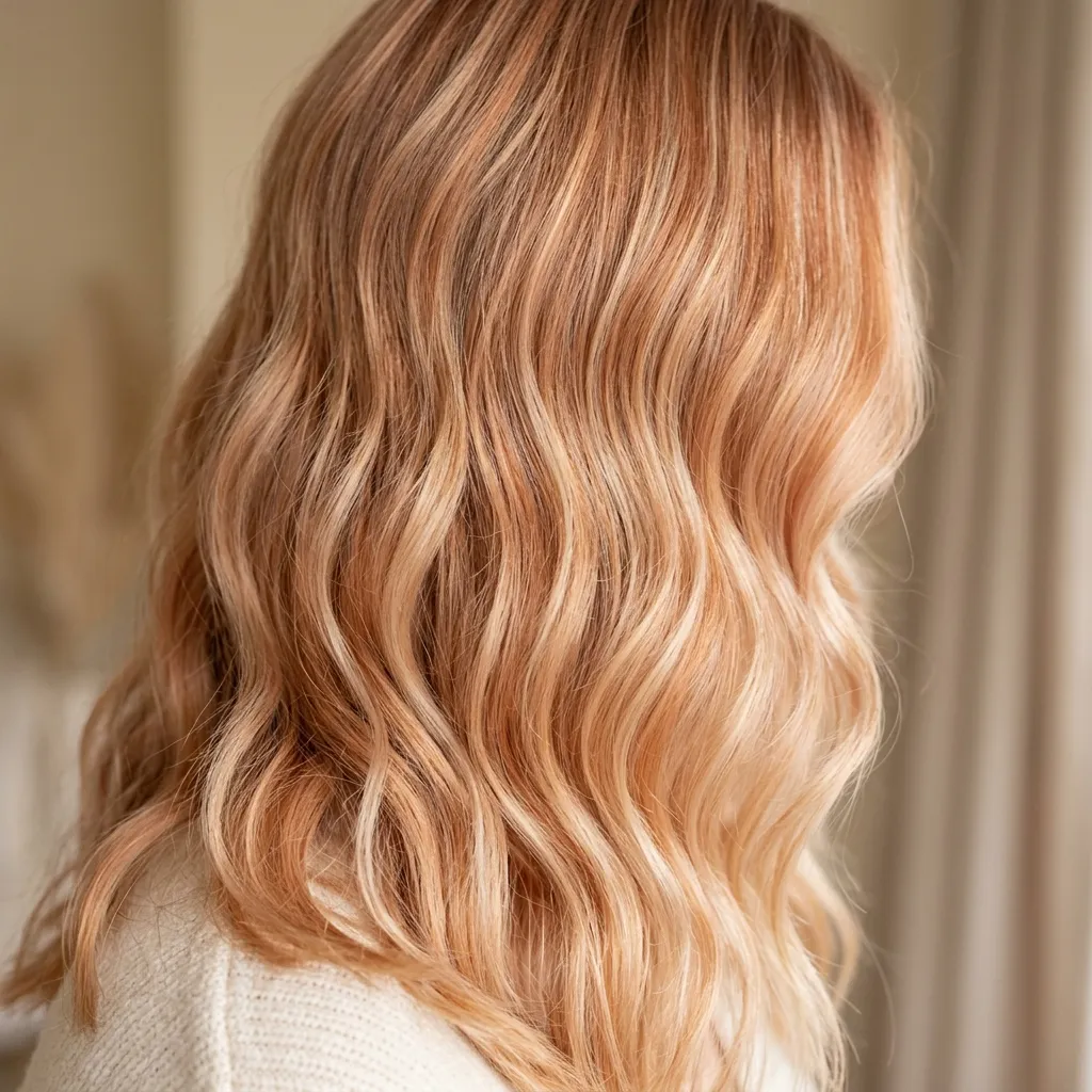 16. Apricot Cream Balayage