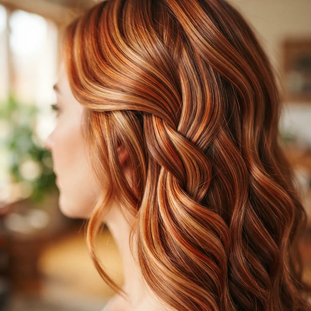 16. Copper and Caramel Ribbon Blend