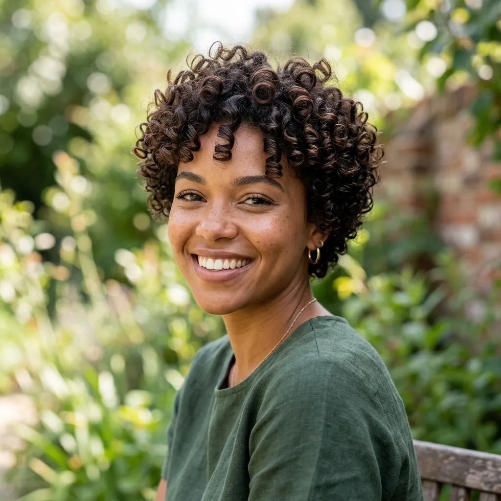 17. Curl-Defined Pixie Using a Diffuser Before Departure