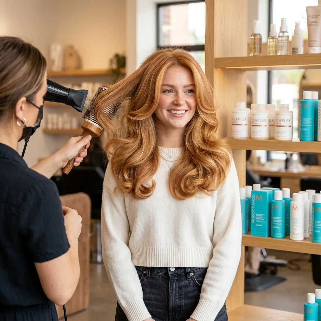 17. Voluminous Blowout Balayage