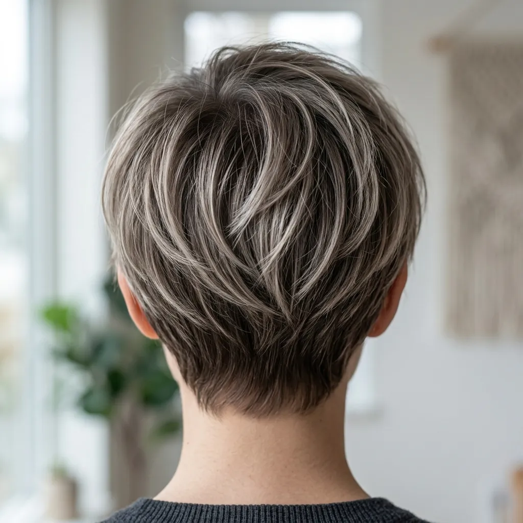 18. Ash Blonde Balayage for Pixie Cuts