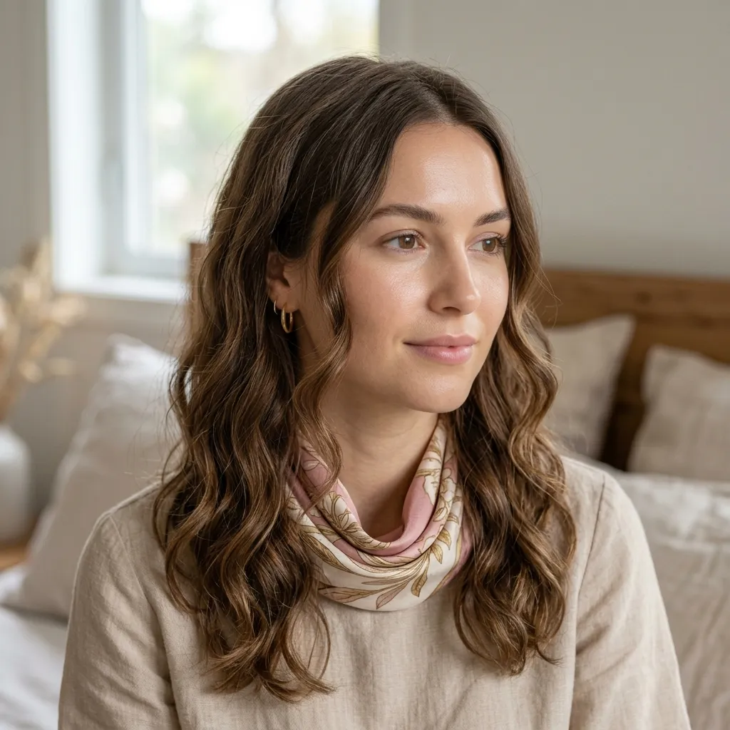 18. Silk Scarf Overnight Wave Preservation