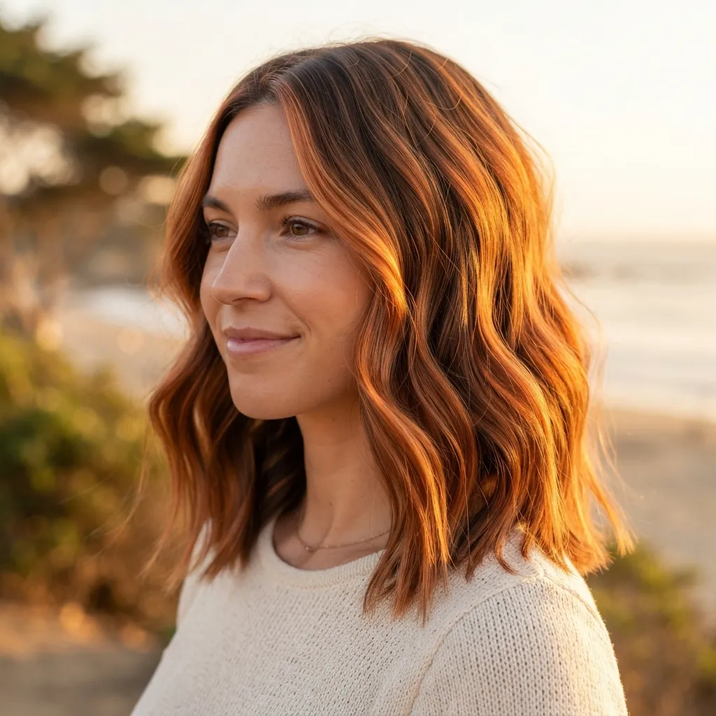 19. Copper Money Piece Balayage