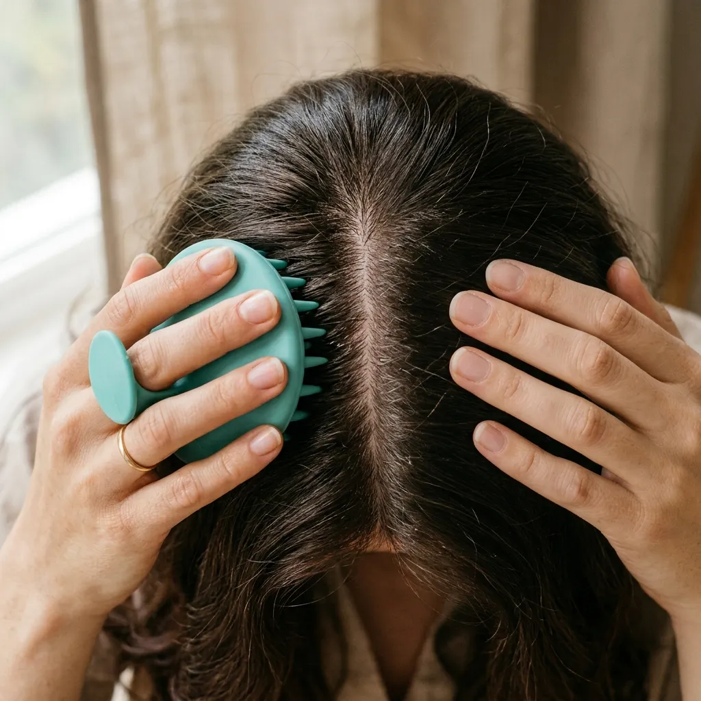 19. Scalp Massage to Boost Circulation and Follicle Health