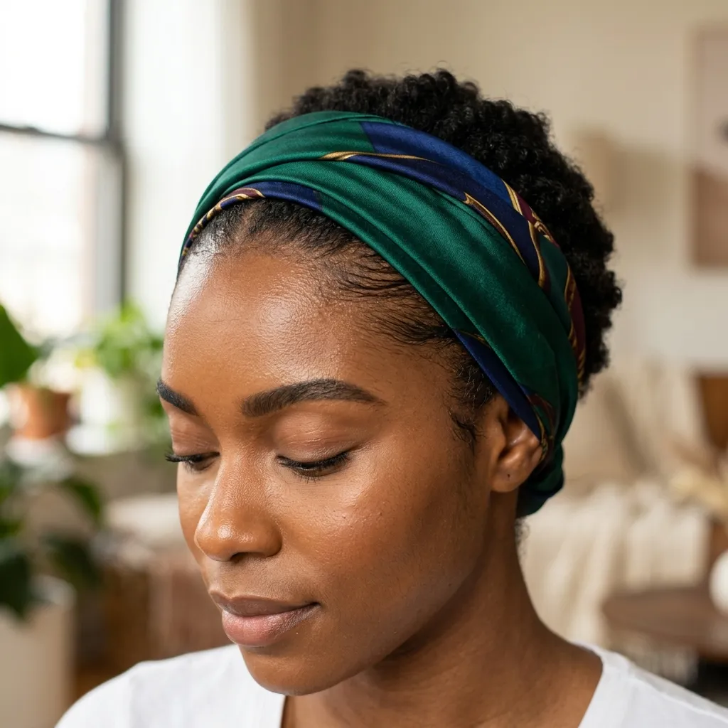 19. Silk Scarf Wrap for Daytime Edge Protection