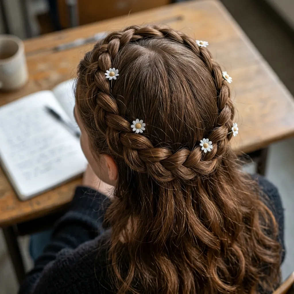 2. Dutch Braid Crown
