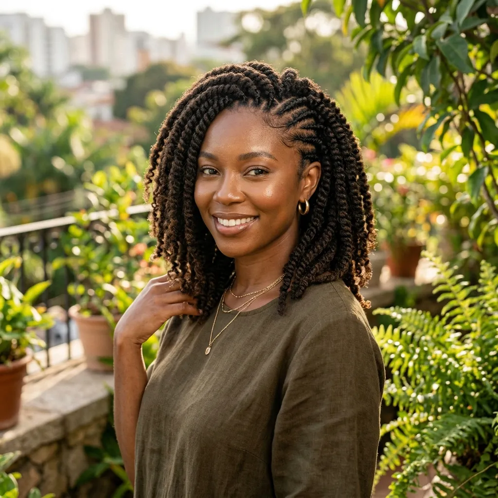 20. Crochet Braids for Low-Density Hair