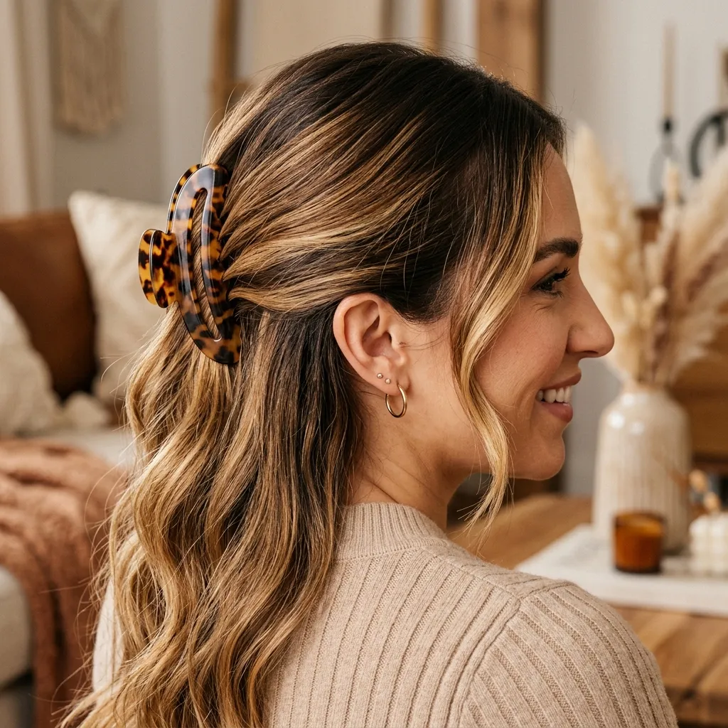 20. Statement Hair Clips to Frame Balayage Pieces