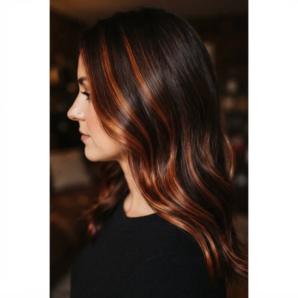 21. Burnt Copper on Chocolate Brown Base