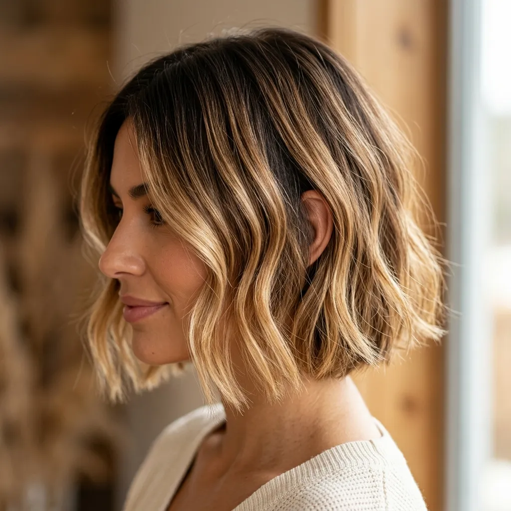 21. Rooty Bronde Melt for Grow-Out-Friendly Travel Color