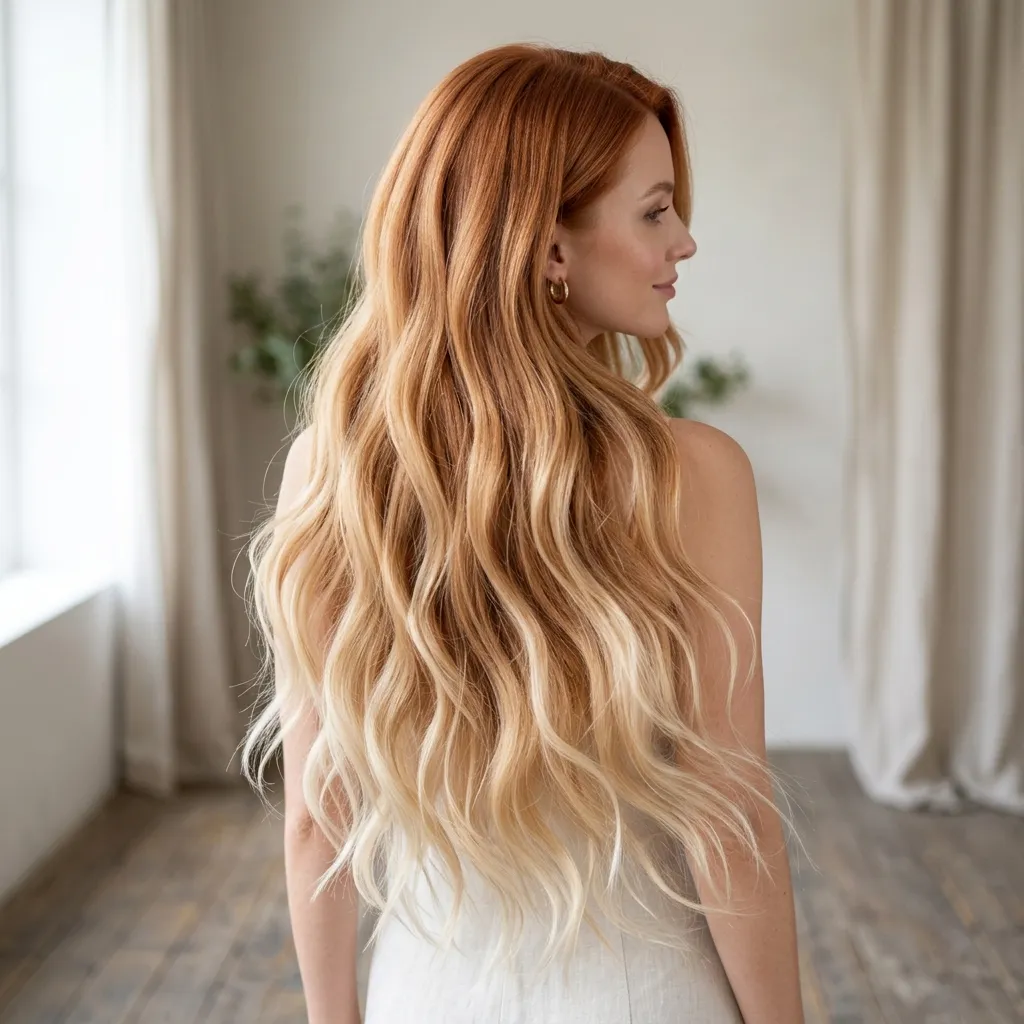 21. Strawberry Vanilla Ombré Balayage