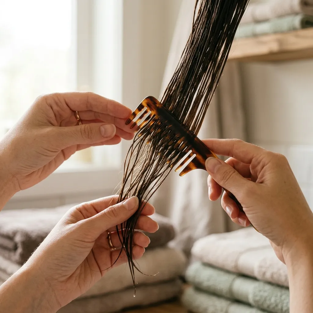 22. Protective Detangling Method Before Any Style