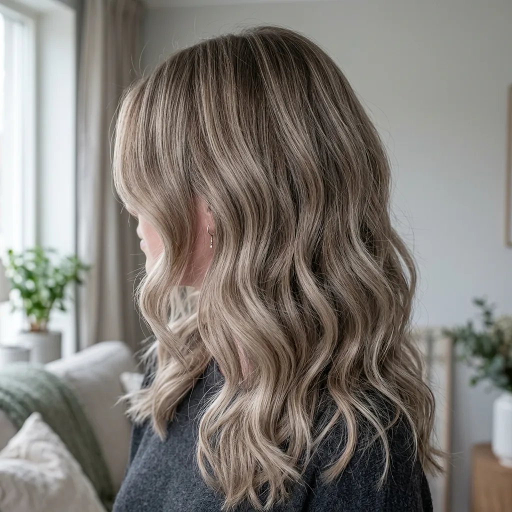 23. Ash Blonde Balayage for Cool Skin Tones