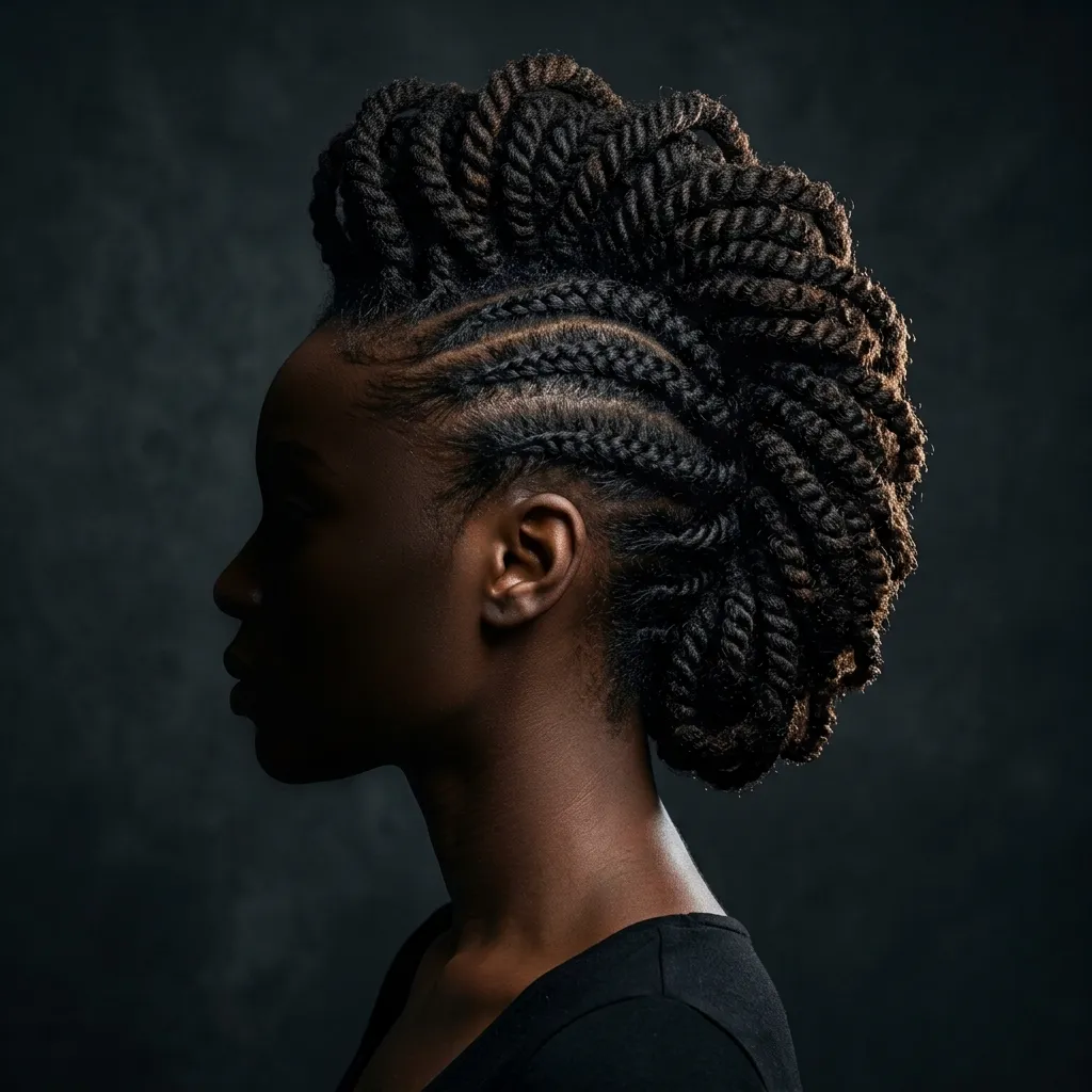 23. Loc Mohawk for Bold Occasions