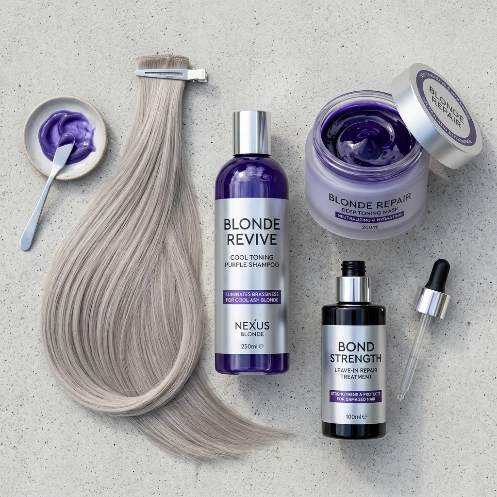24. Ash Blonde Balayage Maintenance Routine
