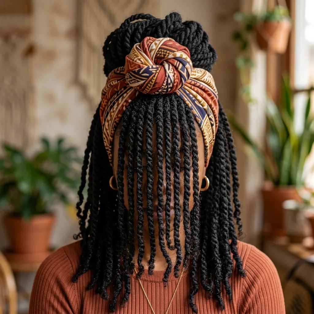 25. Accent Headwrap Styling