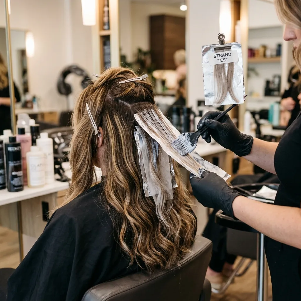 26. Ash Blonde Balayage Over Previously Colored Hair