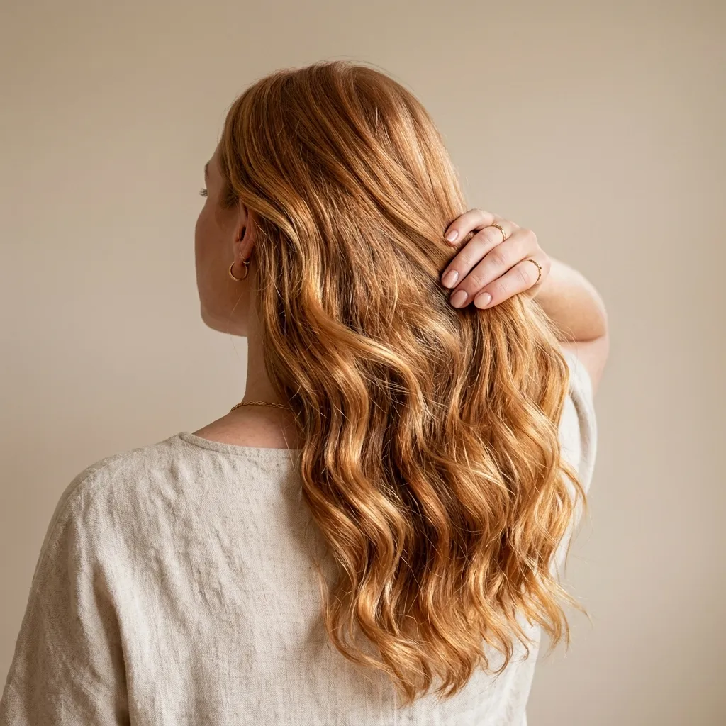 27. Air-Dry Wavy Balayage for Low-Effort Shine
