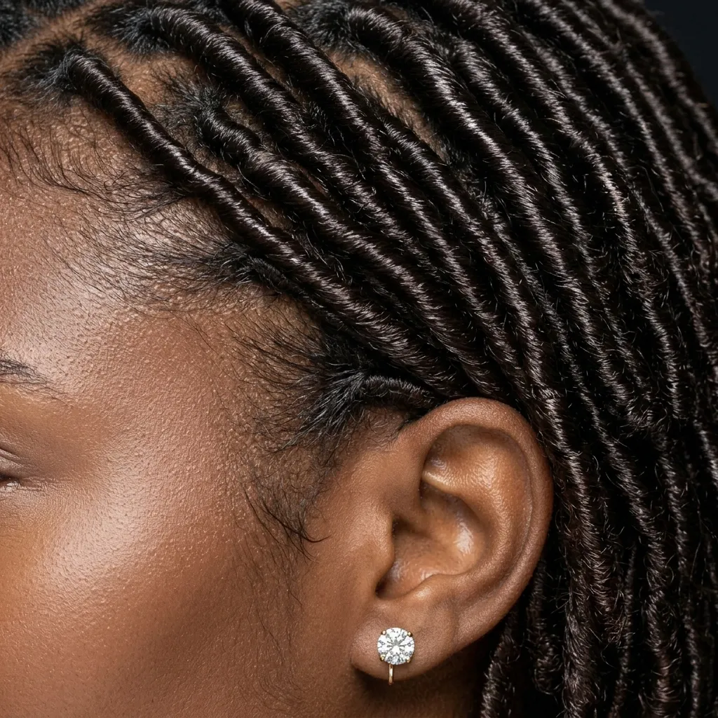 27. Silky Human-Hair Blend Invisible Locs