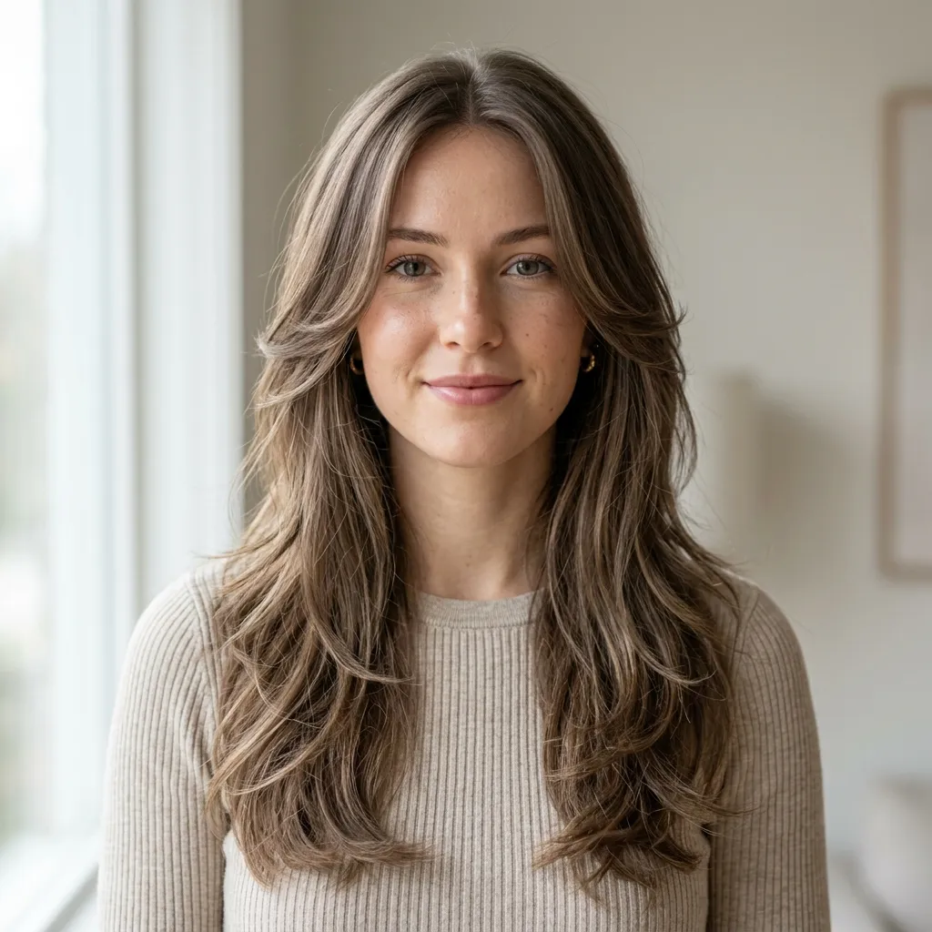 29. Long Layers for Oval Face Shapes 