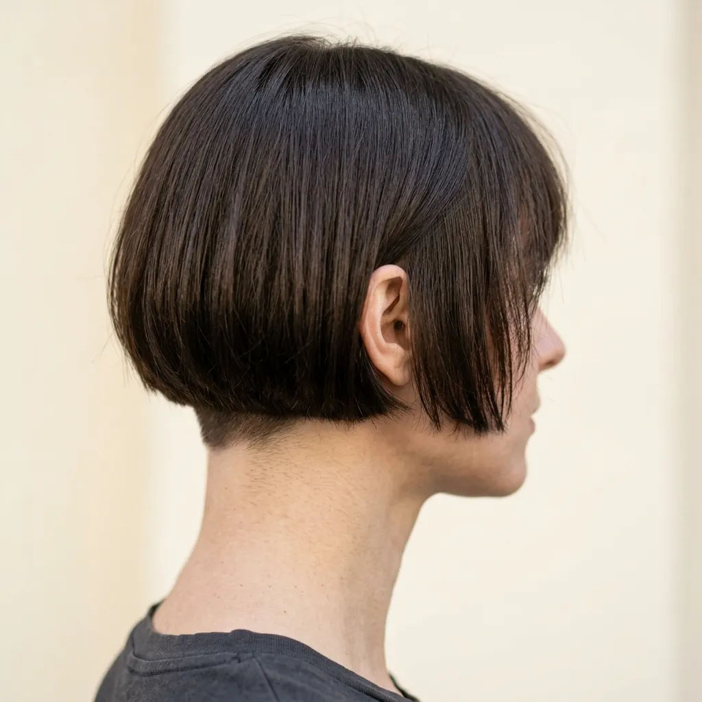 3. Chin-Length Micro Bob with Wispy Fringe