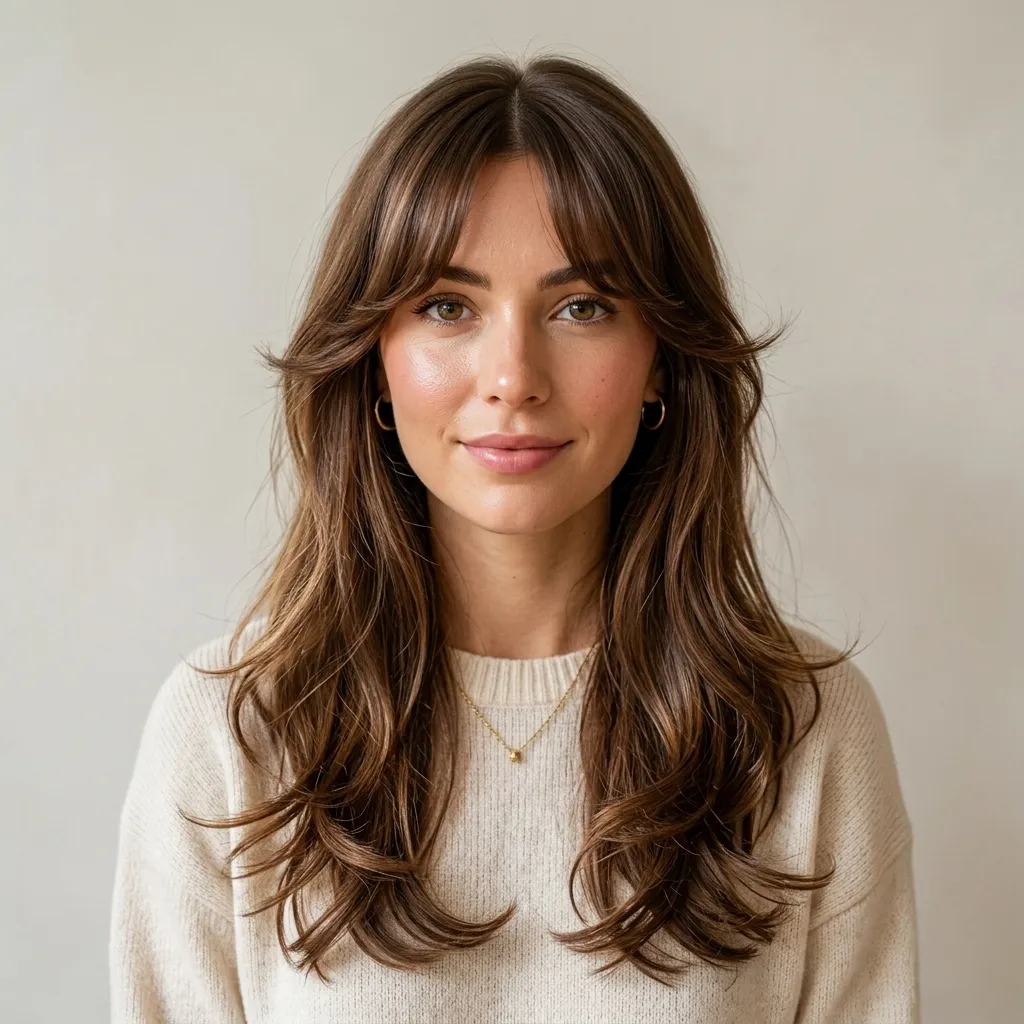 3. Classic Curtain Bangs