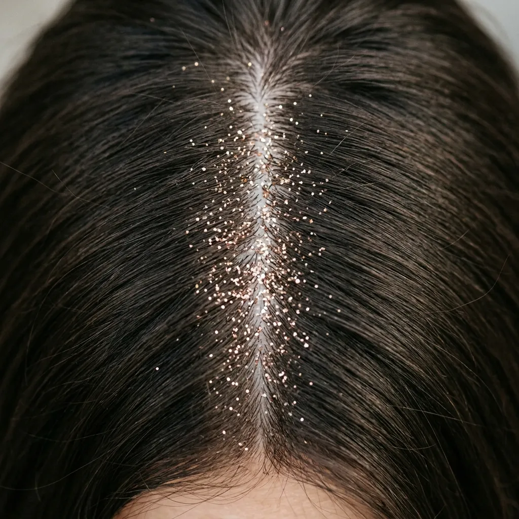 3. Iridescent Glitter-Root Shimmer