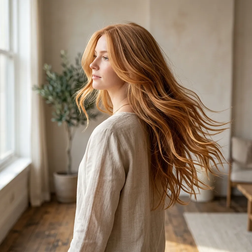 3. Long Layers with Face-Framing Balayage