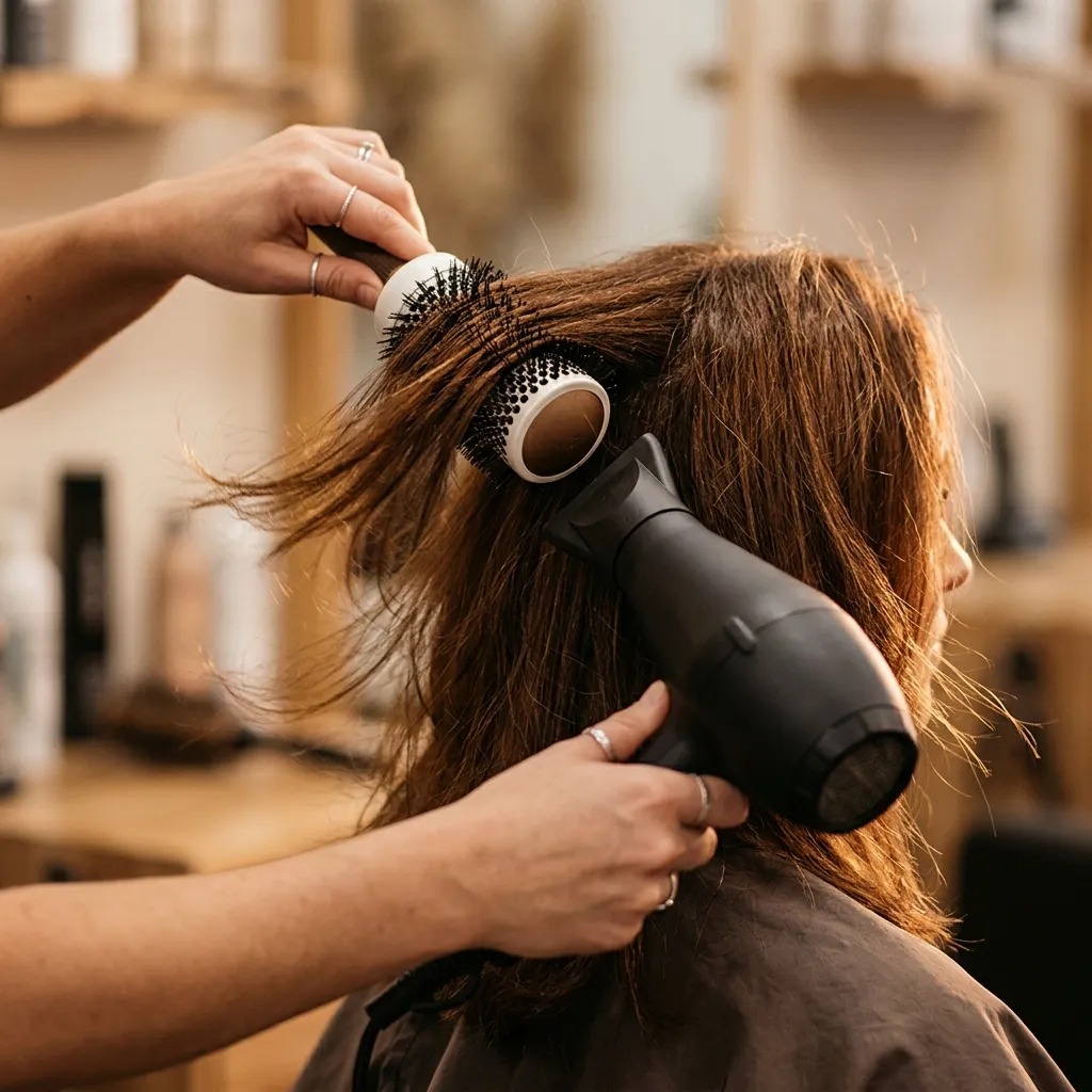 3. Root-Lift Blow-Dry with a Round Brush