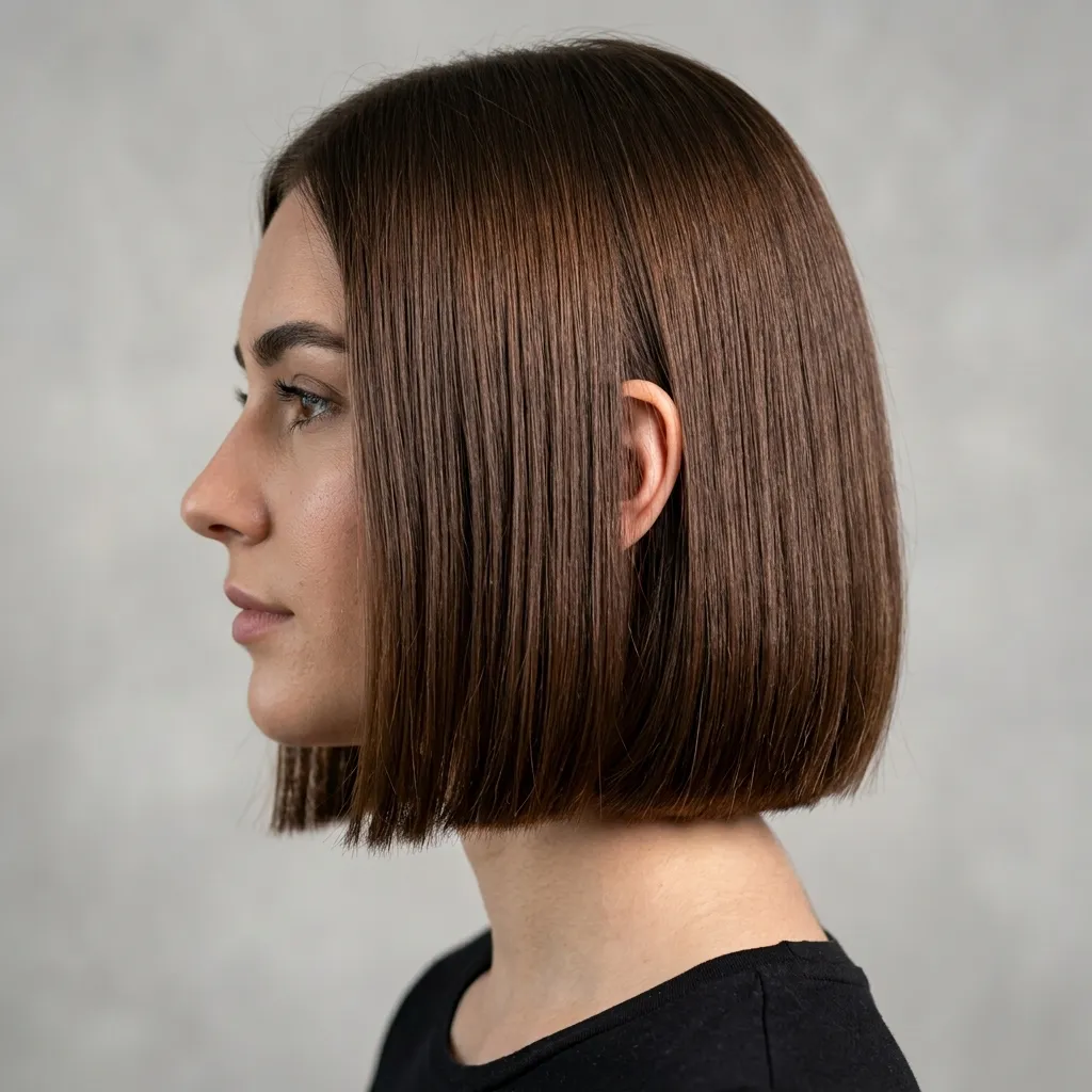 4. Classic Blunt Bob That Holds Shape Through Layovers