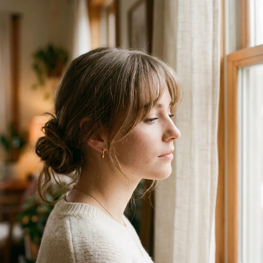 4. Curtain Bangs for Face-Framing Volume