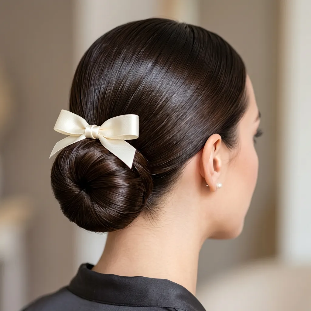 4. Glossy Sleek Base Under a Bow