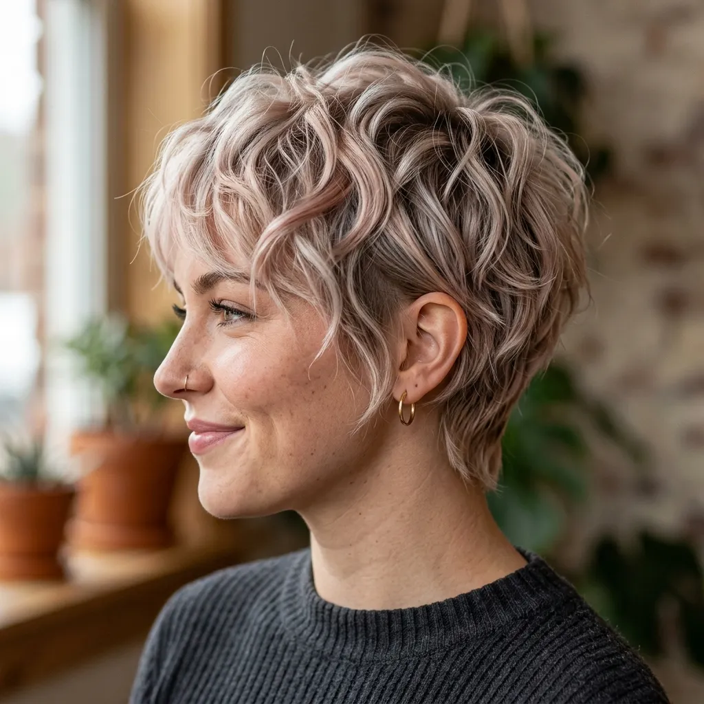 4. Textured Pixie Waves