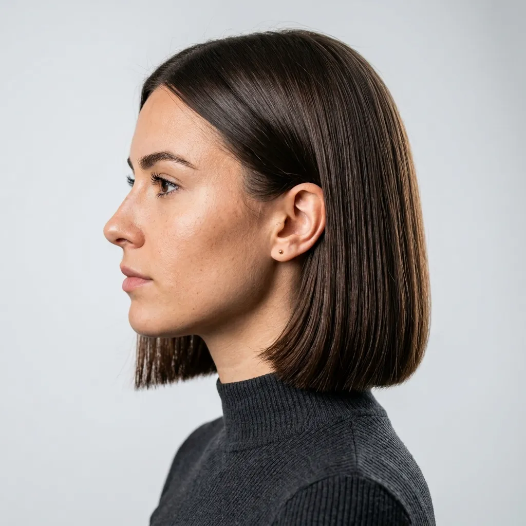 5. Classic Blunt Bob Silhouette