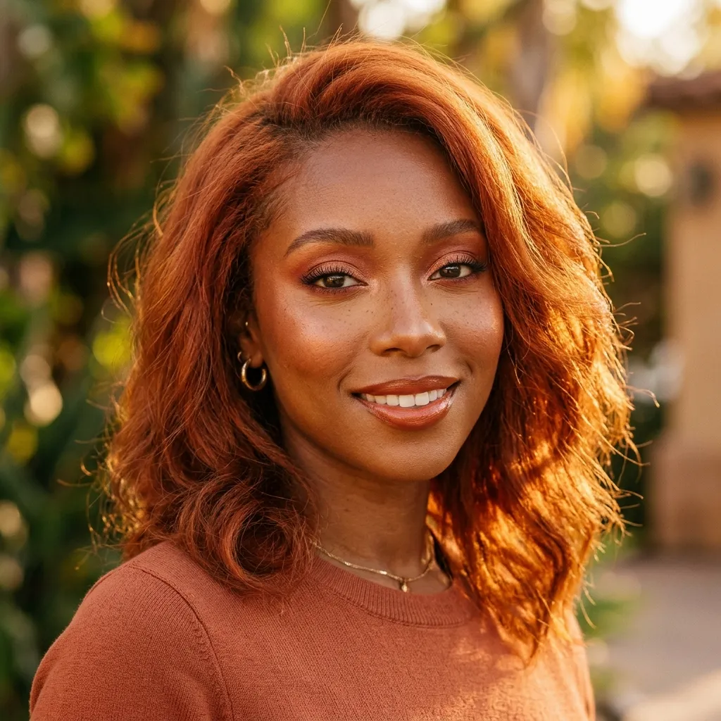 5. Pairing Warm Copper Hair with Bronze Makeup Tones