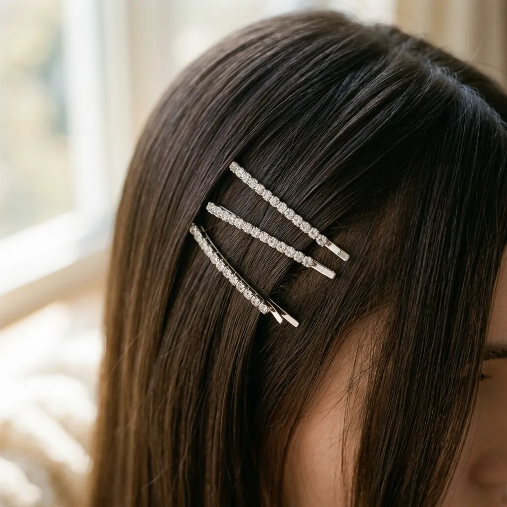 5. Rhinestone Clip Face-Framing Pieces