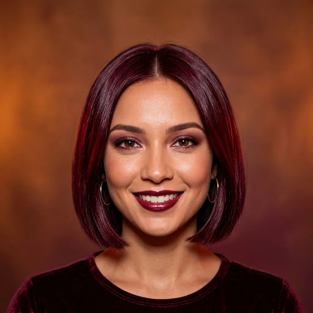 6. Deep Burgundy Gloss for Party Lighting