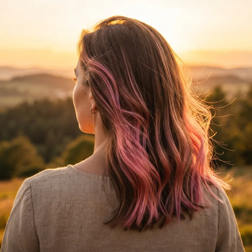 6. Letting Pink Highlights Catch Golden Hour Light