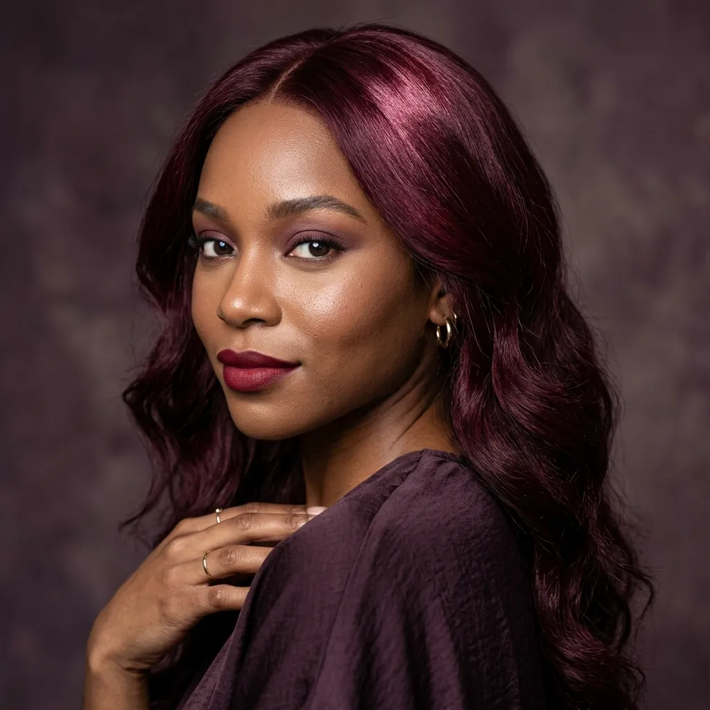 7. Deep Burgundy and Wine Tones for Cool Undertones
