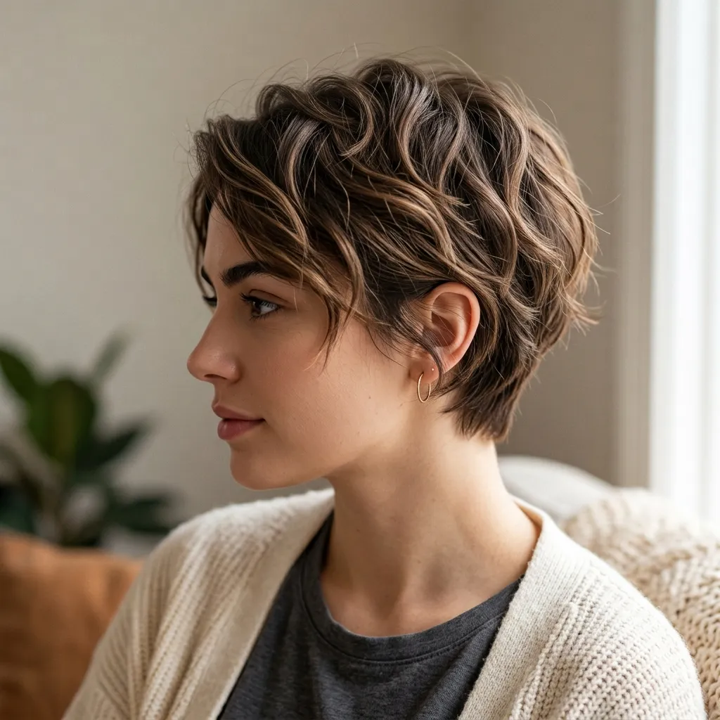 7. Second-Day Texture Spray Waves for Pixie Cuts
