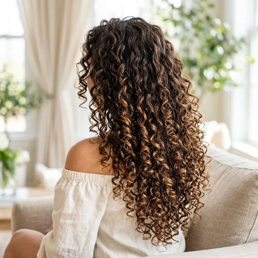 7. Voluminous Curls with Cascading Ringlets 