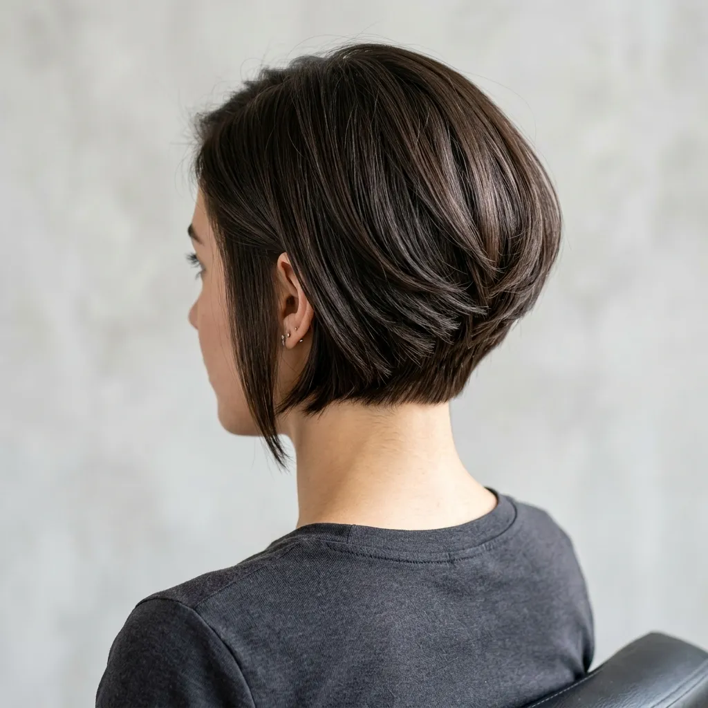 8. Graduated Stacked Bob with a Heavy Nape